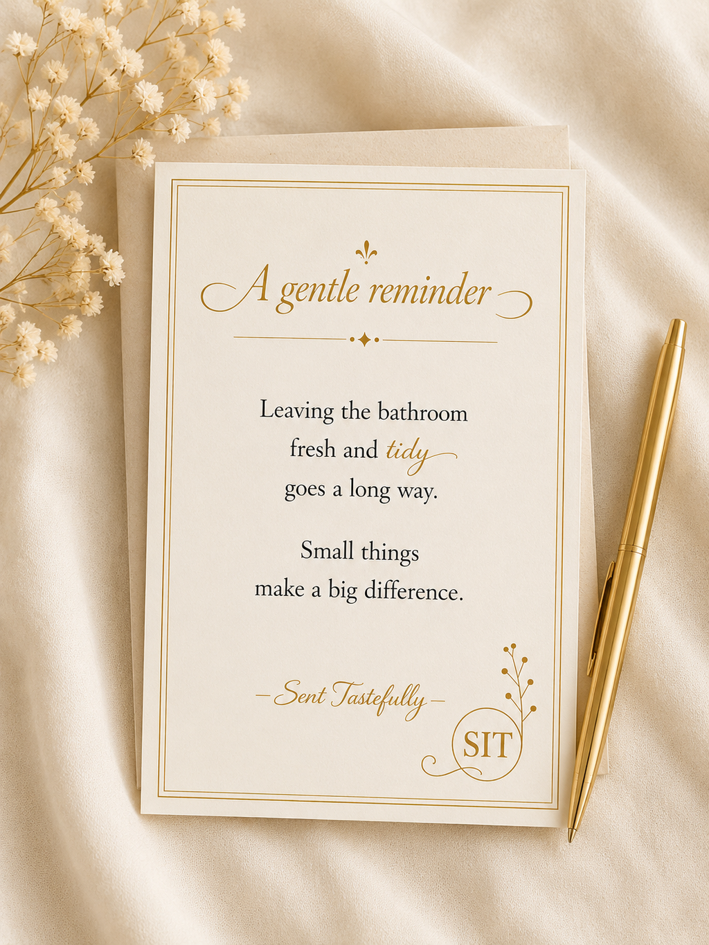 A Gentle Reminder